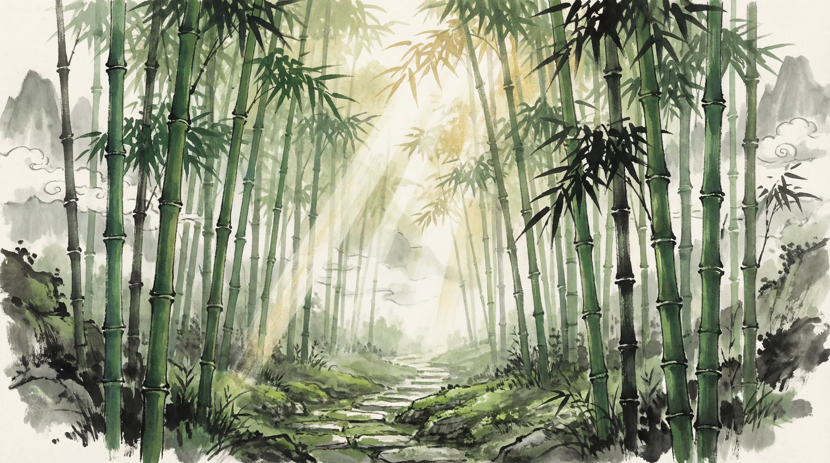 星空电竞羽毛球赛事竹林背景